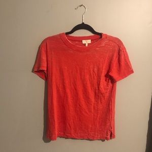Women’s red lucky brand t-shirt